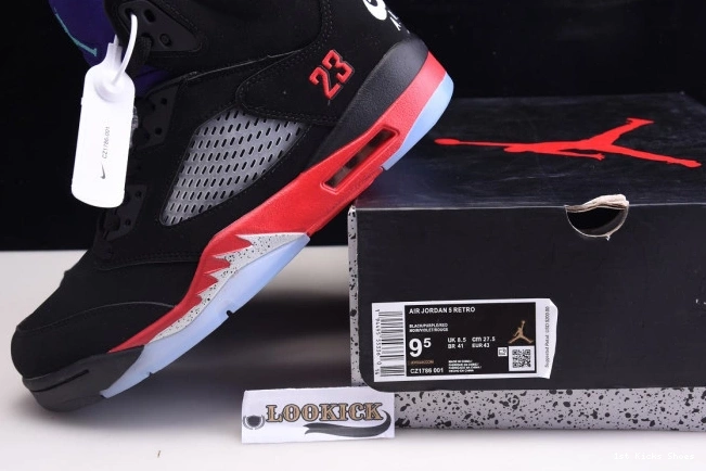 1st Kicks Jordan Top Air 5 CZ1786-001 3 0704